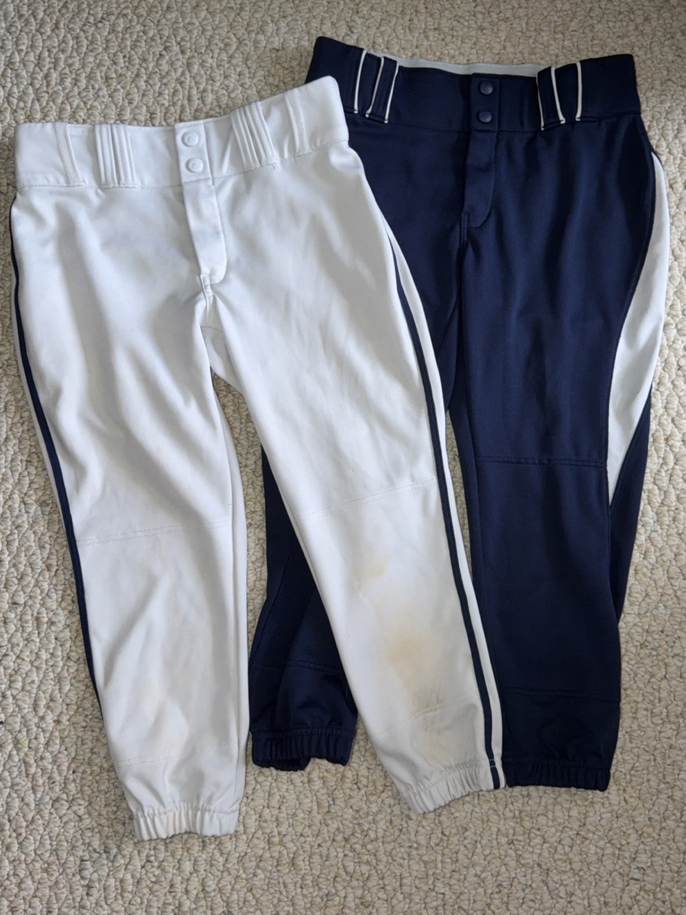 Women’s Champro Softball Pants - White and Navy
